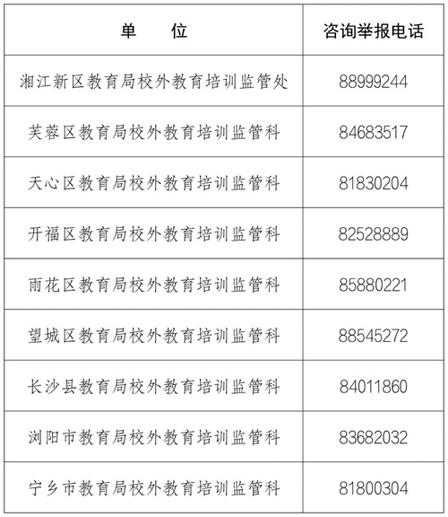 长沙市教育局最新通报！