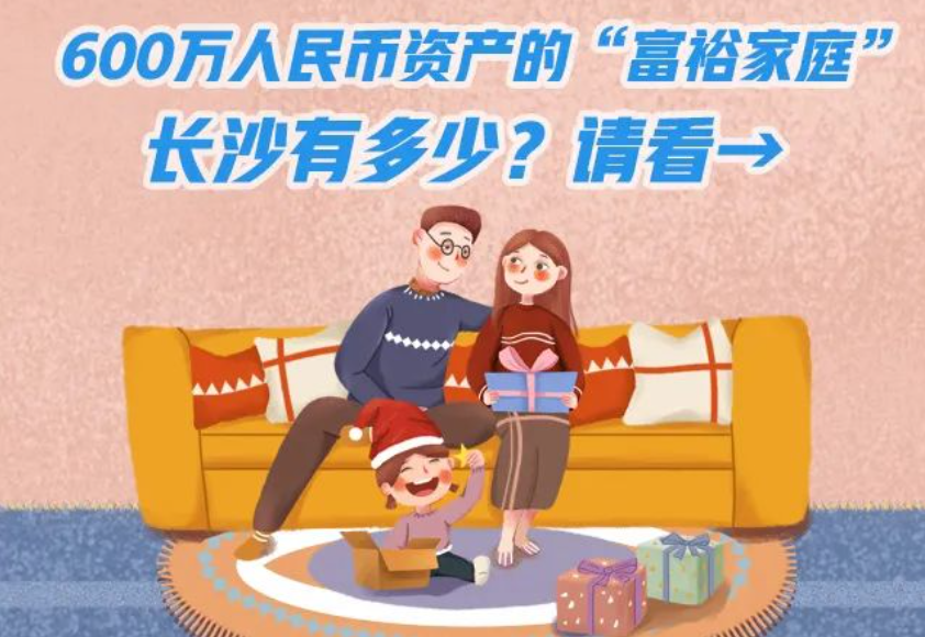 长沙家庭资产达到600万元的有多少户？最新报告出炉→