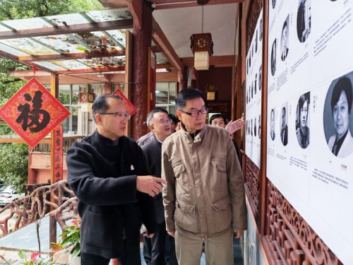 著名文化学者王鲁湘到访株山艺社