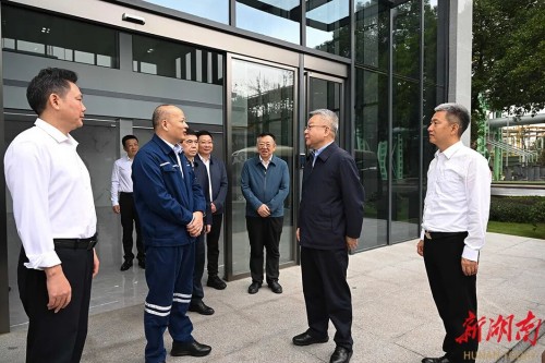 沈晓明调研娄底市经济社会发展情况