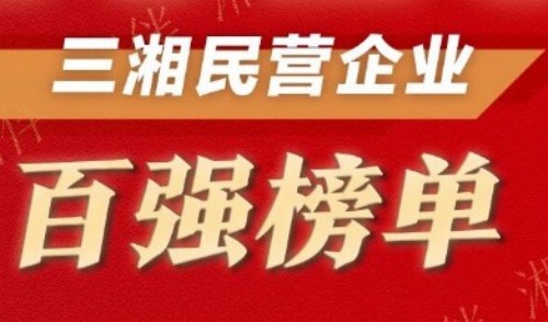 湖南民营企业百强榜发布！三一领跑