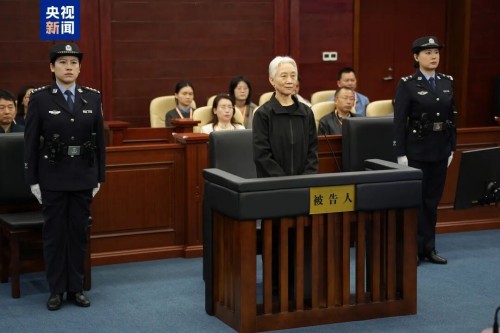 李微微被判无期，满头白发出庭受审