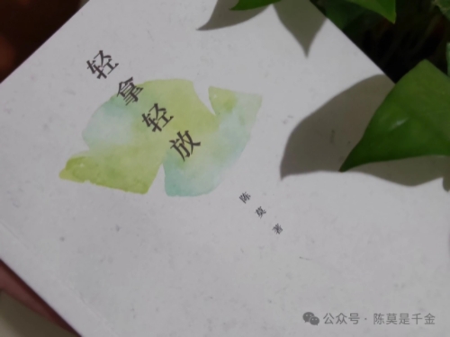 陈莫新诗集《轻拿轻放》出版