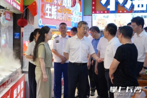 长沙市委书记陈竞督导检查节假日城市运行安全工作