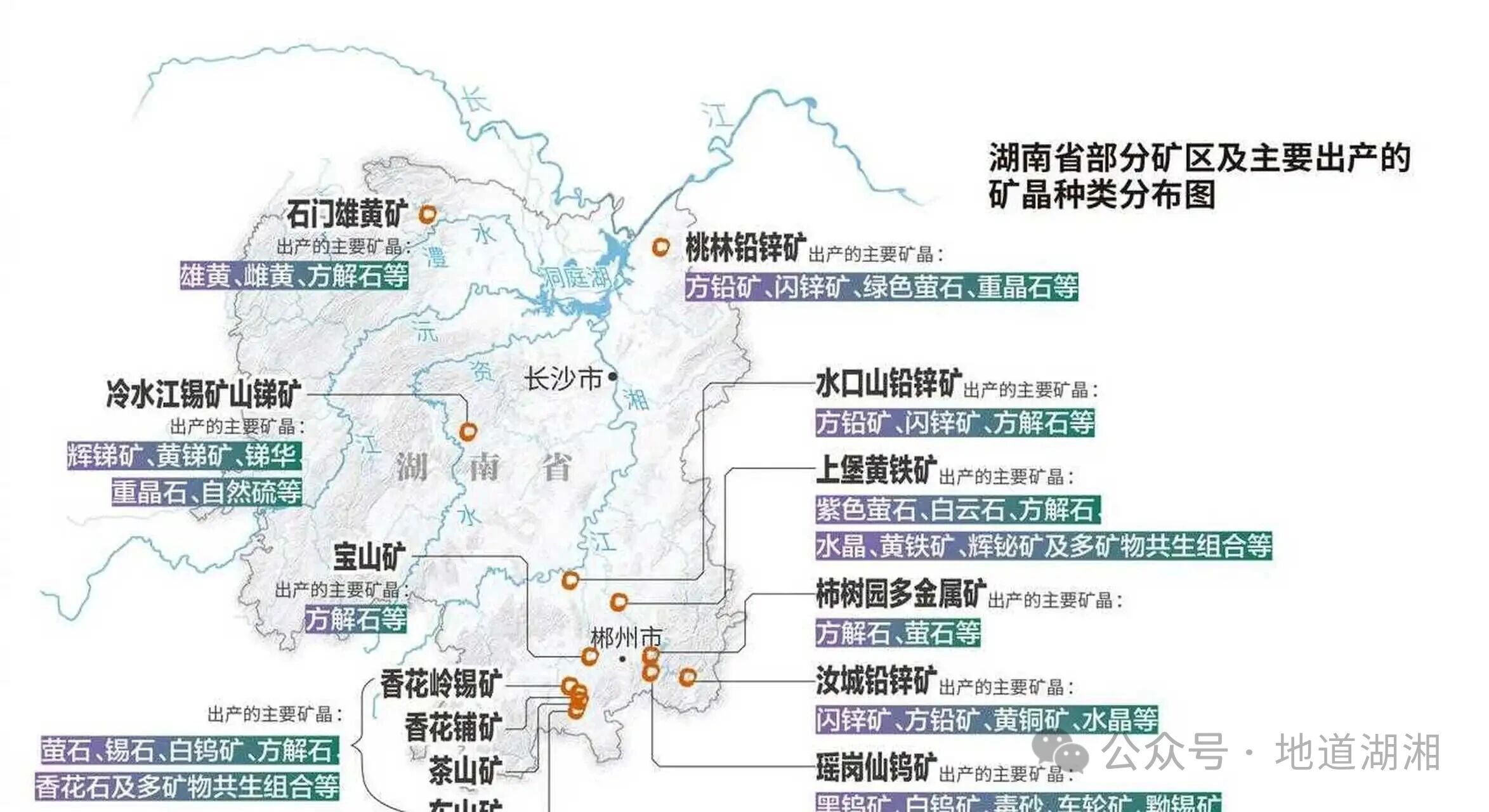 湖南全国第一的矿种有9个，世界锑都、世界铅都、世界有色金属博物馆都在湖南！